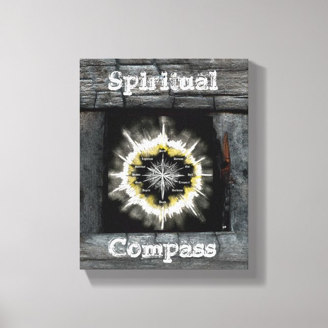 Compass Spiritual Canvas Print (Front)