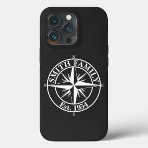 Compass star monogram personalizable emblem iPhone 13 pro case