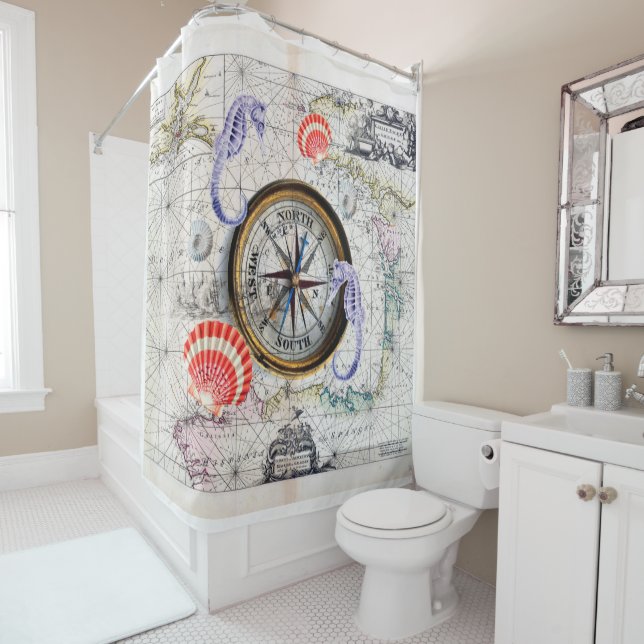 compass vintage map (In Situ)