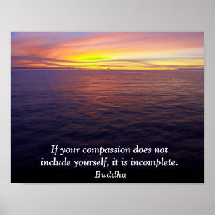 Compassion - Citation Bouddha - Impression d'art