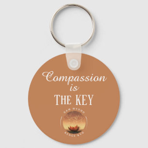Compassion is the Key - SGI Buddhist Keychain