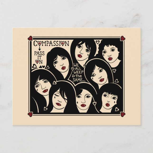 Compassion Pass It On_ Carte Postale (Devant)