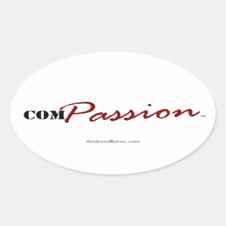 ComPASSION (Sticker) Oval Sticker