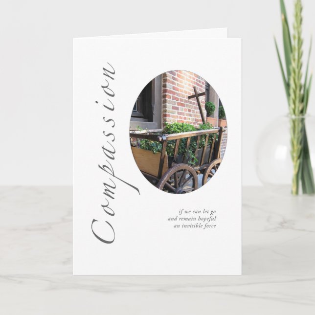 Compassionate Wagon Greeting Card (Front)