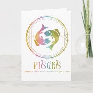 Compatibilité Poissons Carte de voeux Anniversaire
