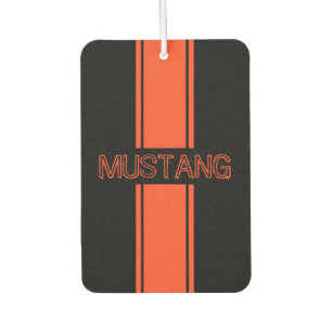 Competition Orange Racing Stripes Air Freshener