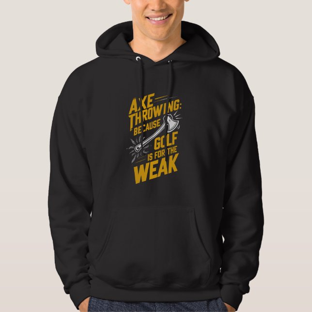 Competitive Axe Throwing Precision Axe Sport Throw Hoodie (Front)