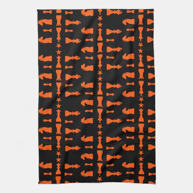 Competitive Chess Players Kitchen Towel (Vertical)