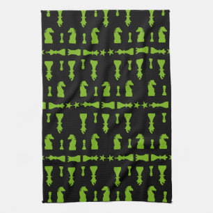 Competitive Chess Players Kitchen Towel