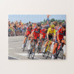 Competitive Cycling Race Jigsaw Puzzle<br><div class="desc">Competitive Cycling Race │ Cyclists competing in a cycling race surrounded by fans cheering for them in tour de France.</div>