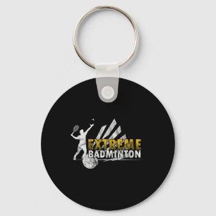 Competitive Extreme Badminton Game Competition Pla Keychain