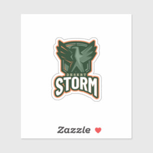 Competitive Gaming Desert Storm Eagle Logo Gaming