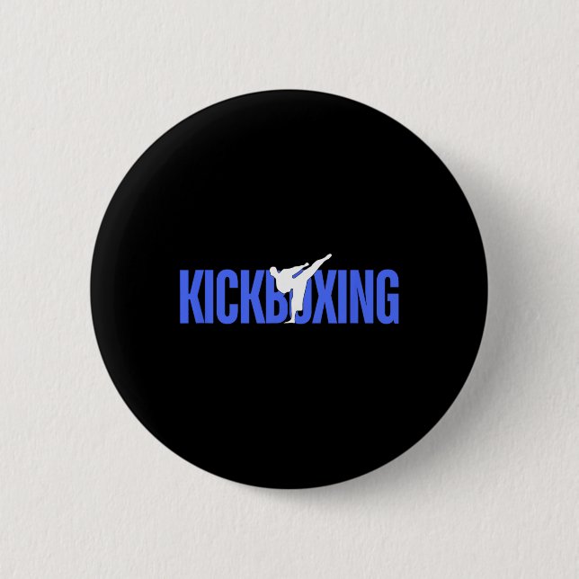 Competitive Kickboxing  2 Inch Round Button (Front)