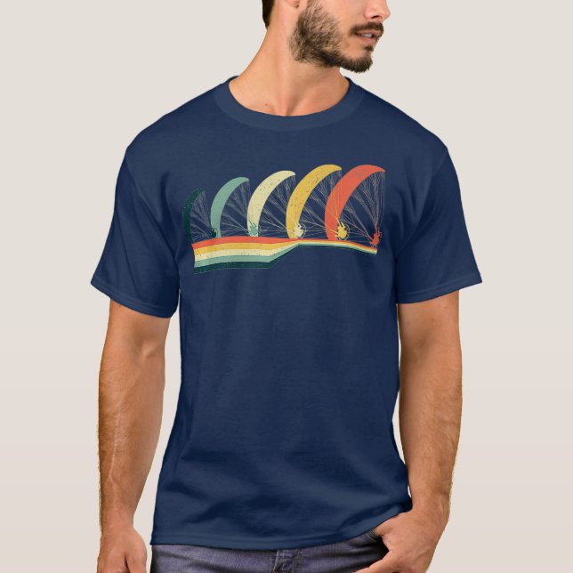 COMPETITIVE PARAGLIDING Funny Gift Vintage Retro T-Shirt (Front)