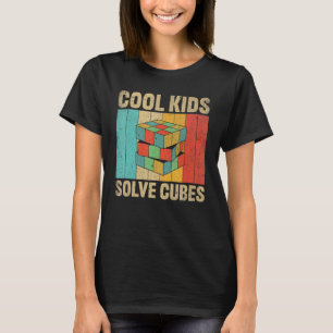 Competitive Puzzle Cube Cool Kids Solve Cubes Spee T-Shirt