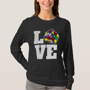 Competitive Puzzle Cube Love Speed Cubing 80's Vin T-Shirt