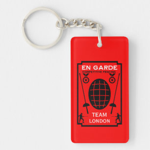 Competitive Sword Fencing Keychain