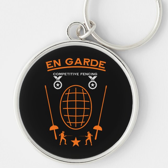 Competitive Sword Fencing Keychain (Front)