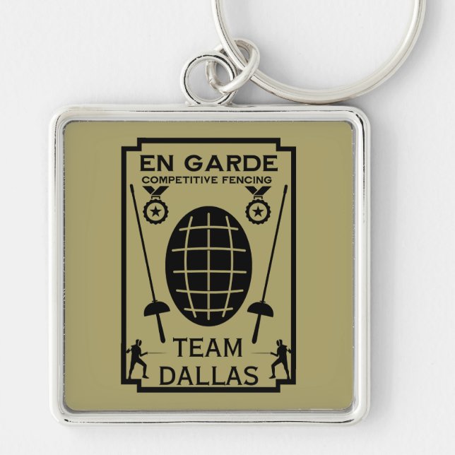 Competitive Sword Fencing Keychain (Front)