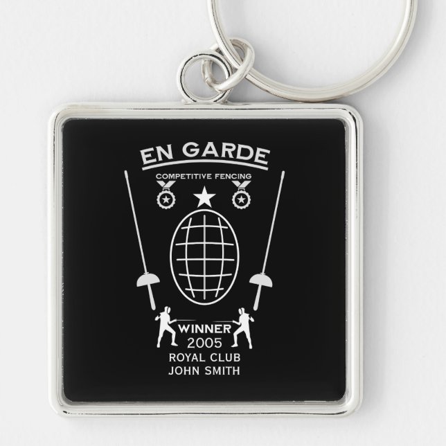 Competitive Sword Fencing Keychain (Front)