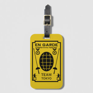 Competitive Sword Fencing Luggage Tag