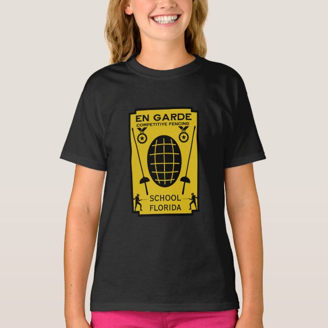 Competitive Sword Fencing T-Shirt (Front)