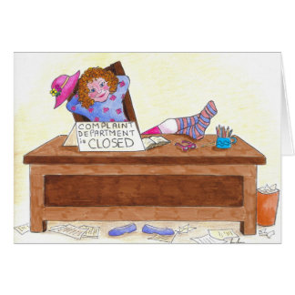 Complaint department is closed