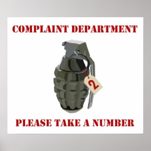 Complaint Department Poster