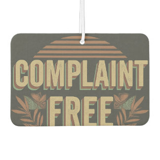 Complaint free air freshener