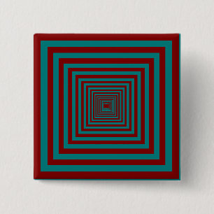 Complementary Two Colour Combination / Mix 2 Inch Square Button
