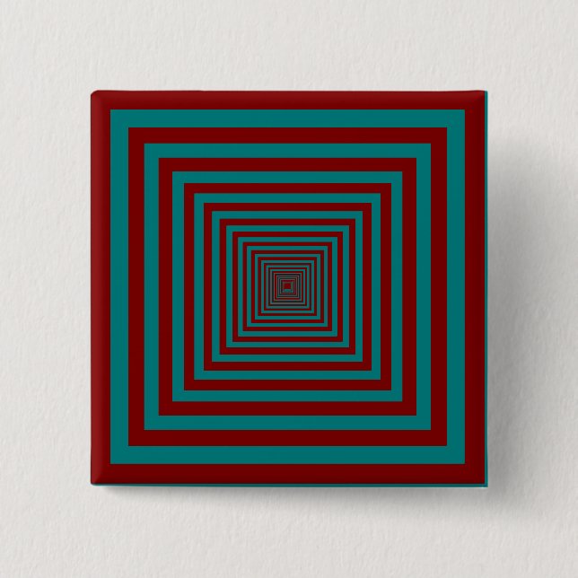 Complementary Two Colour Combination / Mix 2 Inch Square Button (Front)