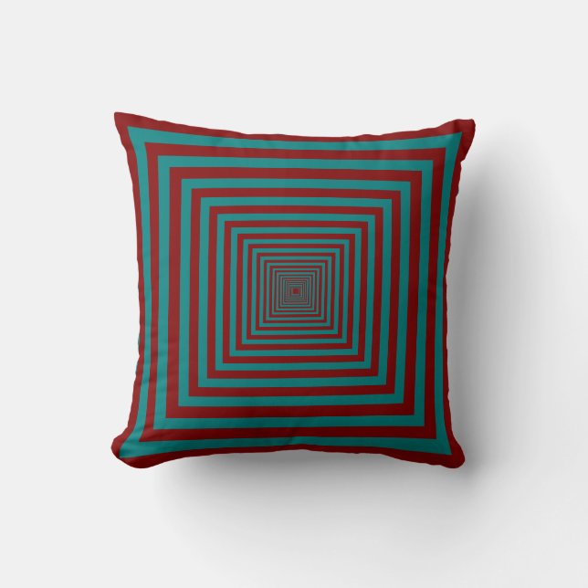 Complementary Two Colour Combination / Mix Throw Pillow (Front)