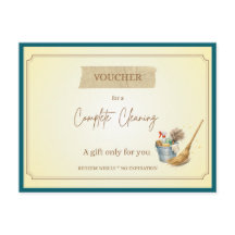 'Complete Cleaning' Funny Gift Voucher