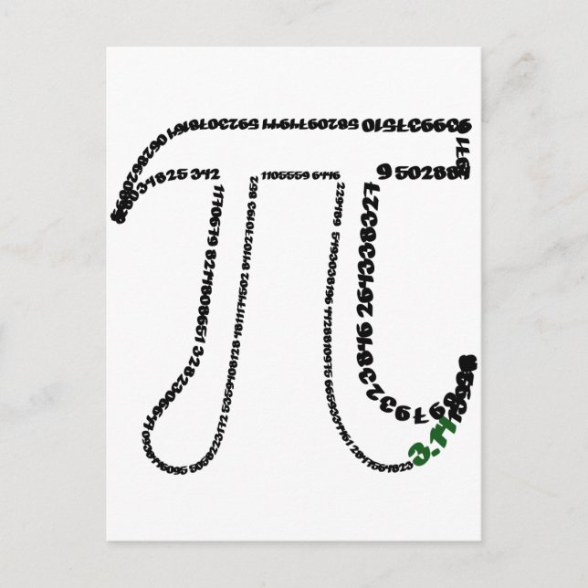 Complete Pi Day Postcard (Front)