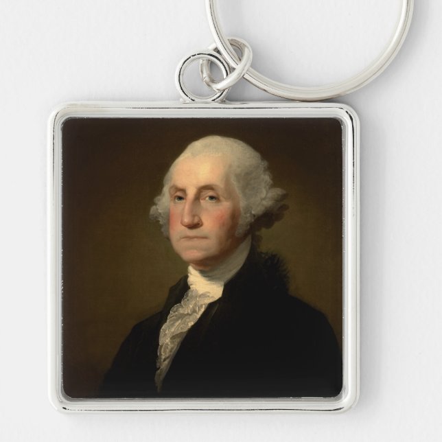Completed Anthaeneum George Washington, Stuart Keychain (Front)