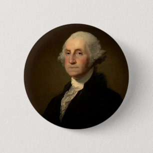 Completed Anthaeneum George Washington, Stuart Zaz 2 Inch Round Button