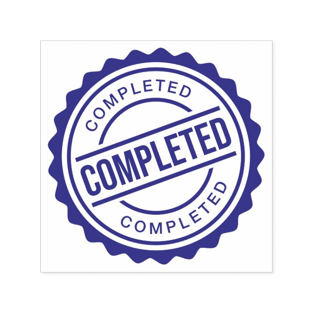 Completed Check Mark Self-inking Stamp (Design)