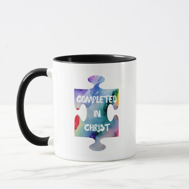 "Completed In Christ" Designer Mug (Left)