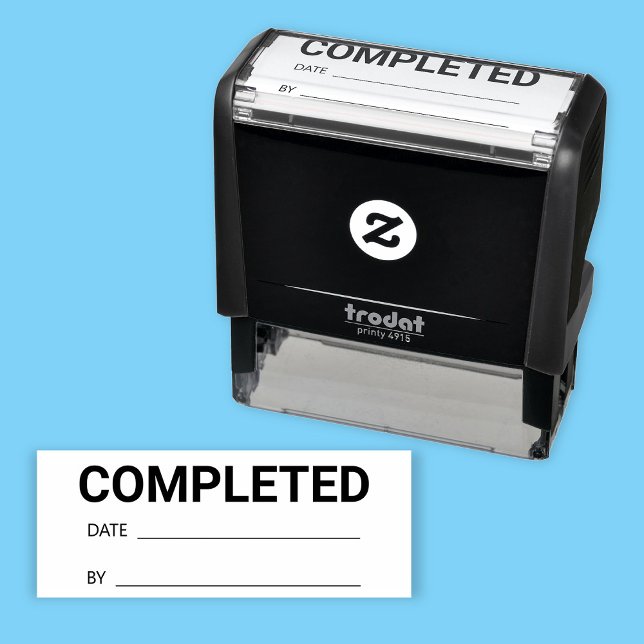 COMPLETED with DATE and BY, or DIY Message Self-inking Stamp (Creator Uploaded)