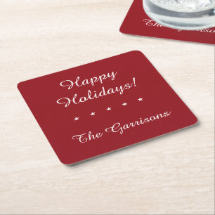 Completely customizable Holidays coasters