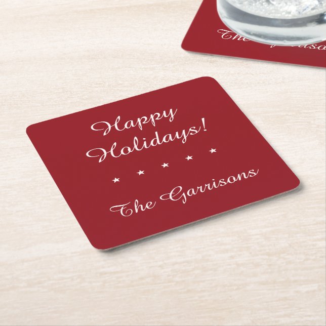 Completely customizable Holidays coasters (Angled)
