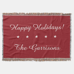 Completely customizable Holidays throw blanket