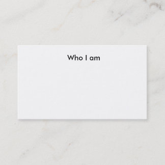 Complétez le carte de visite vierge