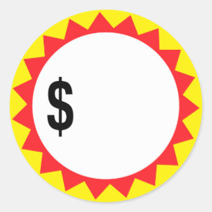 Complétez vos propres autocollants de remise des