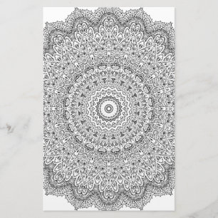 Complex Mandala Pattern Stationery