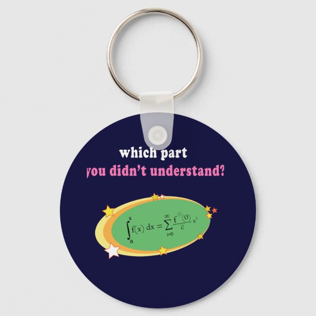 Complex Math Equation Keychain (Front)