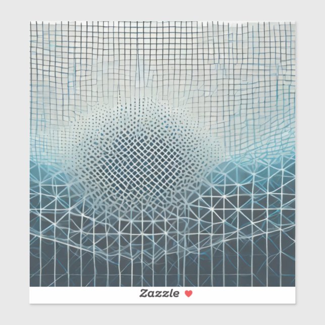 Complex mesh background in blues	 (Sheet)