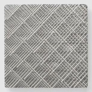 Complex Metal Structure Stone Coaster