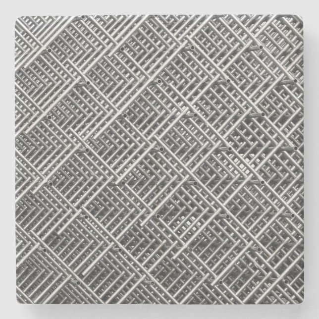 Complex Metal Structure Stone Coaster (Front)