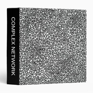 Complex Network (1.5in) - Black and White Binder